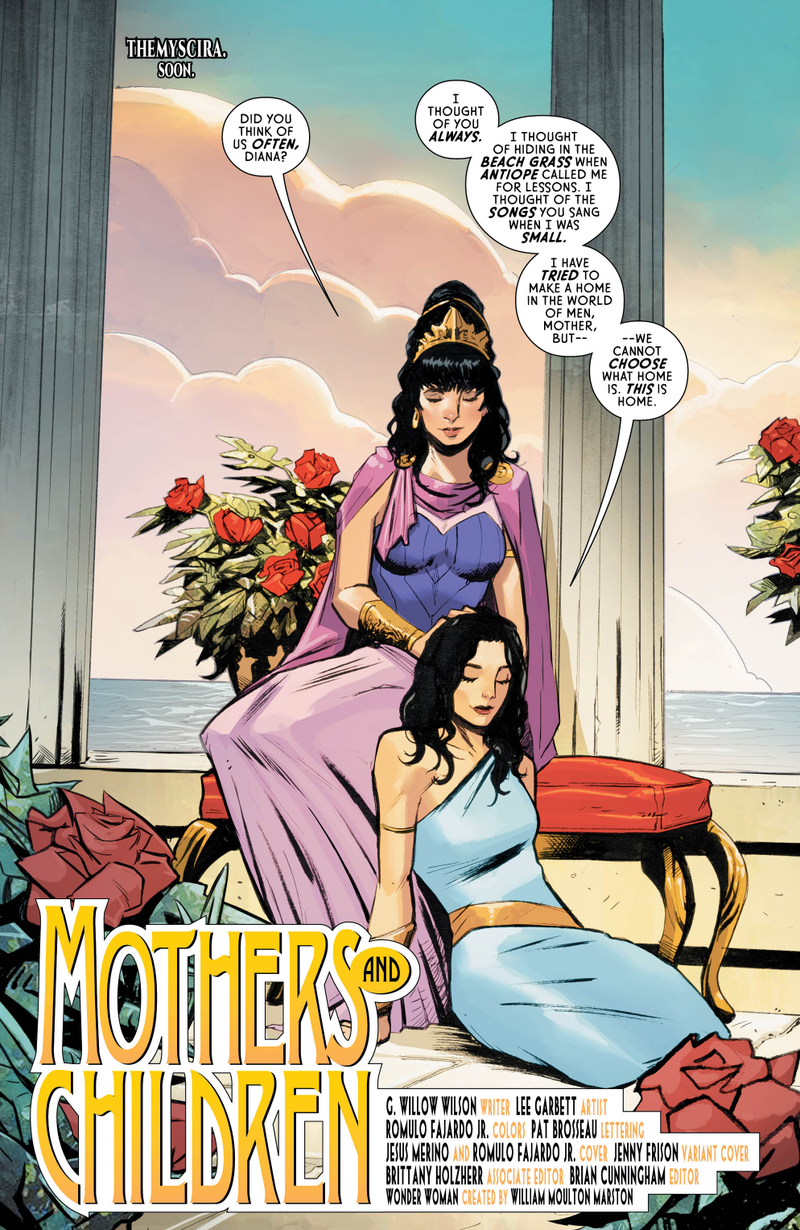 Wonder Woman and Queen Hippolyta having some quality mother/daughter time.